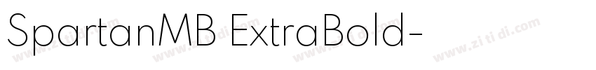 SpartanMB ExtraBold字体转换